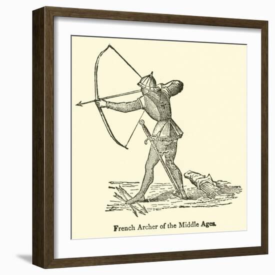 French Archer of the Middle Ages-null-Framed Giclee Print