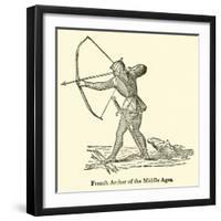 French Archer of the Middle Ages-null-Framed Giclee Print