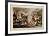 French Army Crossing the Berezina in November 1812, 1813-John Hassell-Framed Giclee Print