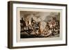 French Army Crossing the Berezina in November 1812, 1813-John Hassell-Framed Giclee Print