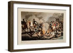 French Army Crossing the Berezina in November 1812, 1813-John Hassell-Framed Giclee Print