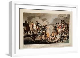 French Army Crossing the Berezina in November 1812, 1813-John Hassell-Framed Giclee Print