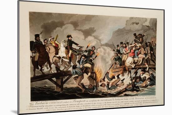 French Army Crossing the Berezina in November 1812, 1813-John Hassell-Mounted Giclee Print