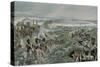 French Army Crossing the Niemen-Felicien Baron De Myrbach-rheinfeld-Stretched Canvas