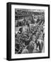 French Army Mechanics Busy Assembling Tires on the Chassis of 3/4 Ton American Made Army Trucks-Margaret Bourke-White-Framed Photographic Print