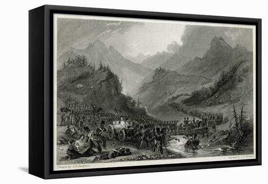 French Army Retreat from Arroyo de Molinos, 1811-J.t. Willmore-Framed Stretched Canvas