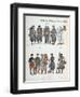 French Army Uniforms, World War One, 1914-null-Framed Premium Giclee Print