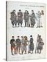 French Army Uniforms, World War One, 1914-null-Stretched Canvas