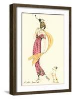 French Art Deco Fashion, Puppy-Found Image Press-Framed Giclee Print