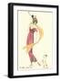 French Art Deco Fashion, Puppy-Found Image Press-Framed Giclee Print