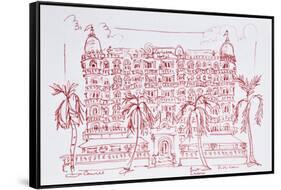 French Art Nouveau architecture of the Carlton Hotel, Cannes, France-Richard Lawrence-Framed Stretched Canvas