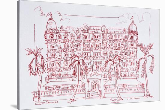 French Art Nouveau architecture of the Carlton Hotel, Cannes, France-Richard Lawrence-Stretched Canvas
