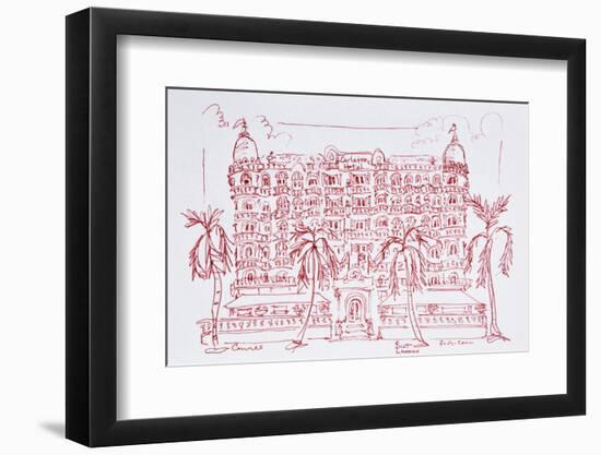 French Art Nouveau architecture of the Carlton Hotel, Cannes, France-Richard Lawrence-Framed Photographic Print