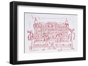 French Art Nouveau architecture of the Carlton Hotel, Cannes, France-Richard Lawrence-Framed Photographic Print