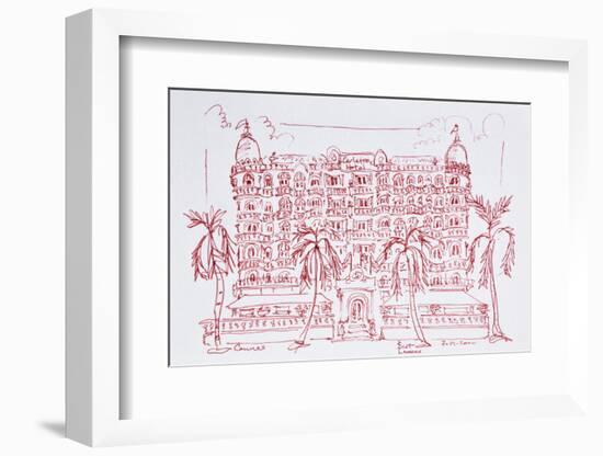 French Art Nouveau architecture of the Carlton Hotel, Cannes, France-Richard Lawrence-Framed Photographic Print