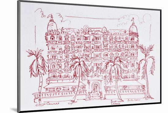 French Art Nouveau architecture of the Carlton Hotel, Cannes, France-Richard Lawrence-Mounted Photographic Print