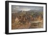 'French Artillery Crossing the River Aisne, September, 1914', 1915 (1928)-John Charlton-Framed Giclee Print