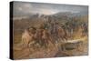 'French Artillery Crossing the River Aisne, September, 1914', 1915 (1928)-John Charlton-Stretched Canvas