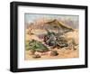 French Artillery Position, France, 1918-Henry Cheffer-Framed Giclee Print