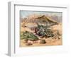 French Artillery Position, France, 1918-Henry Cheffer-Framed Giclee Print