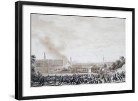 French Attack on City of Weimar, October 14, 1806-Benjamin Zix-Framed Giclee Print