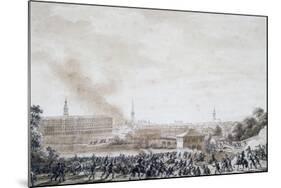 French Attack on City of Weimar, October 14, 1806-Benjamin Zix-Mounted Giclee Print