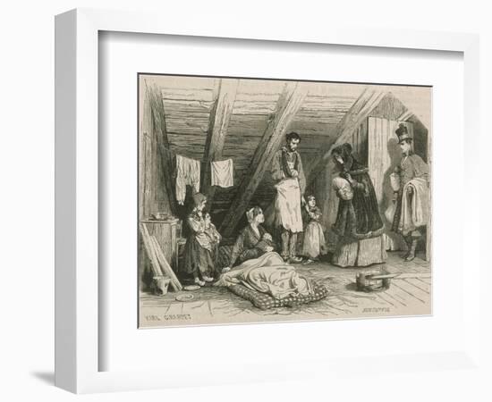 French Attic Home-Karl Girardet-Framed Art Print