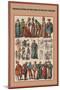 French Attire at the Turn of the XIV Century-Friedrich Hottenroth-Mounted Art Print