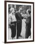 French Author, Albert Camus and His Wife after He Has Won a Nobel Prize for His Writing-Loomis Dean-Framed Photographic Print