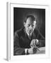 French Author Andre Malraux Working in His Office at RPF Headquarters-Tony Linck-Framed Premium Photographic Print