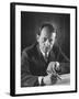 French Author Andre Malraux Working in His Office at RPF Headquarters-Tony Linck-Framed Premium Photographic Print