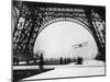 French Aviator Lieutenant Collot Successfully Flies His Biplane Beneath the Tour Eiffel-null-Mounted Premium Photographic Print