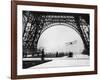 French Aviator Lieutenant Collot Successfully Flies His Biplane Beneath the Tour Eiffel-null-Framed Photographic Print