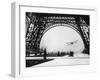 French Aviator Lieutenant Collot Successfully Flies His Biplane Beneath the Tour Eiffel-null-Framed Photographic Print