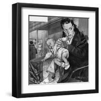 French Baby Stolen-Rino Ferrari-Framed Art Print