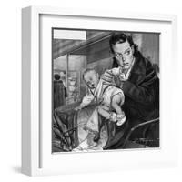 French Baby Stolen-Rino Ferrari-Framed Art Print