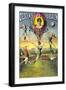 French Balloon Circus Poster-null-Framed Art Print