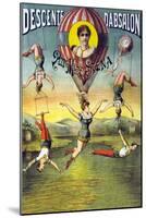 French Balloon Circus Poster-null-Mounted Art Print