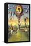 French Balloon Circus Poster-null-Framed Stretched Canvas