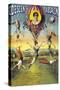 French Balloon Circus Poster-null-Stretched Canvas