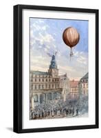 French Balloon Lift Off-null-Framed Art Print