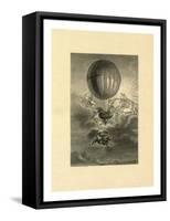 French Balloonist Jacques Alexandre César Charles Receiving a Wreath from Apollo-E. A. Tilly-Framed Stretched Canvas