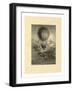 French Balloonist Jacques Alexandre César Charles Receiving a Wreath from Apollo-E. A. Tilly-Framed Giclee Print