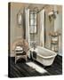 French Bath II Black v2-Silvia Vassileva-Stretched Canvas