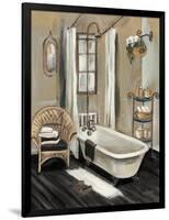 French Bath II Black v2-Silvia Vassileva-Framed Art Print