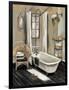 French Bath II Black v2-Silvia Vassileva-Framed Art Print