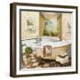 French Bath II-Elizabeth Medley-Framed Premium Giclee Print