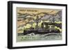 French Battleship Jaureguiberry, 1893-null-Framed Giclee Print