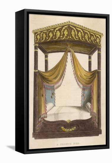 French Bed 1809-null-Framed Stretched Canvas