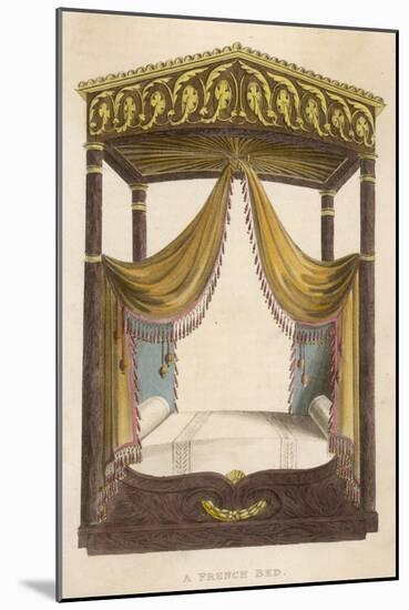 French Bed 1809-null-Mounted Art Print